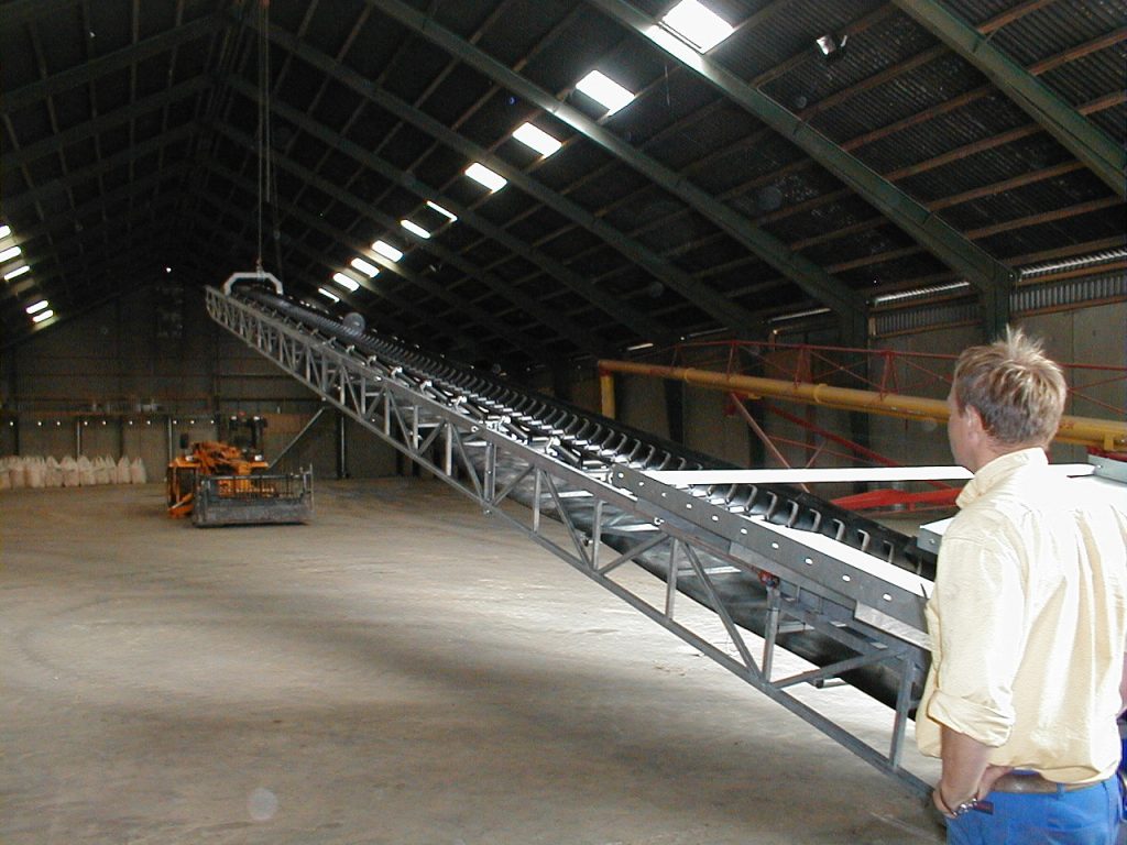 Båndtransport til landbrug
