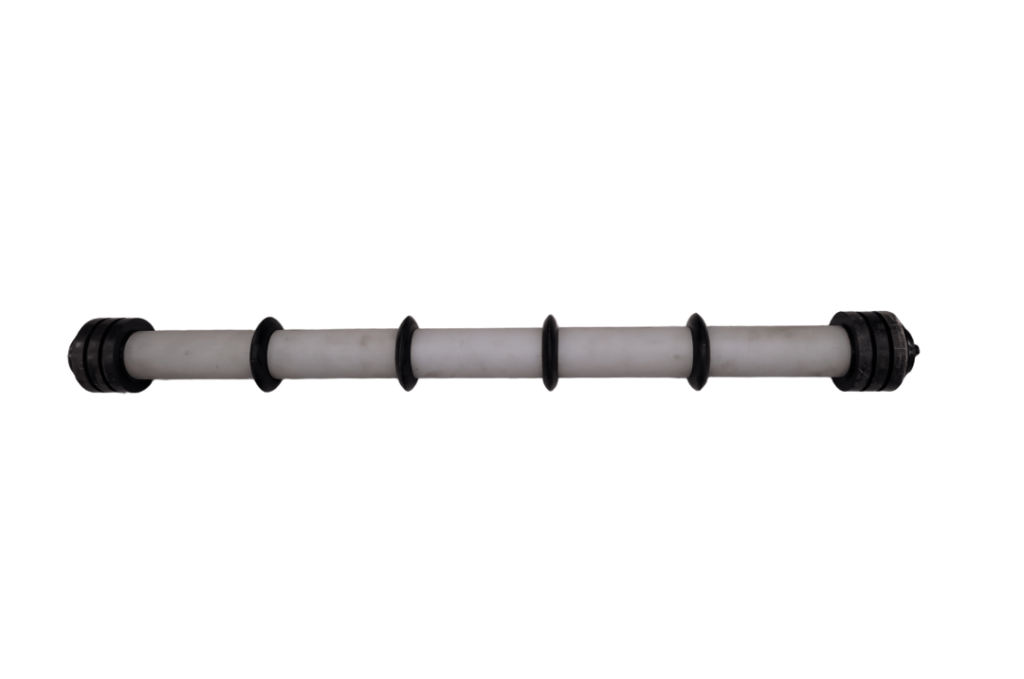 Steel roller - Ø63.5/108 x 750 (with 2x3 flat rings + 4 discs)