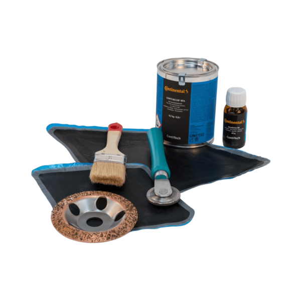 Conveyor patch kit (Washer, patches, glue, hand roller and brushes)