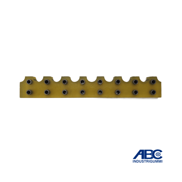 Polyurethane mounting bracket for PE-100-200 conveyor scraper blade - 300 MM.
