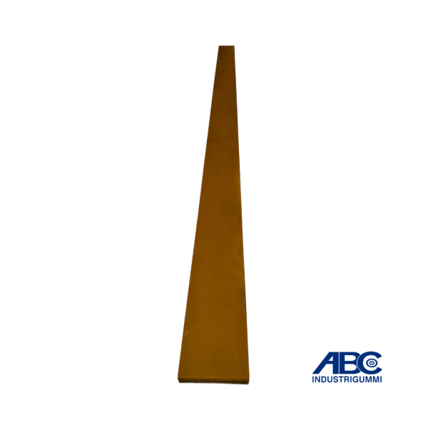 PU Scraper Blade 20 x 100 x 2000 mm – Shore 90 (Yellow/Brown) - Image 2