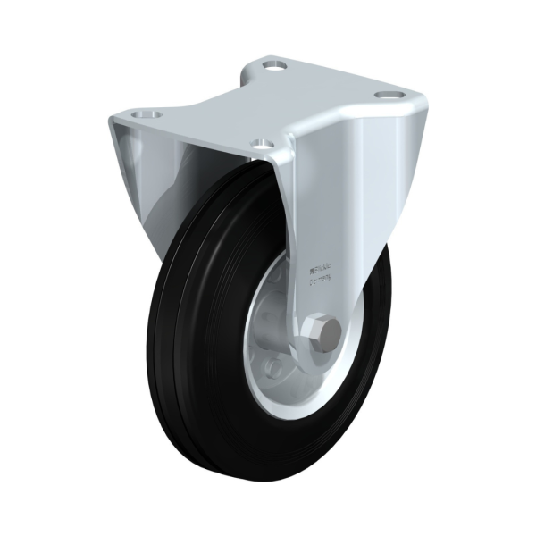 Transport wheels - Fixed - Ø100 mm (Rubber)