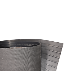 Wide ribbed rubber roller - 4.5 x 2000 mm. x 10 m.