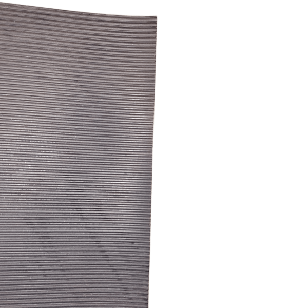 Fine grooved rubber sheet - 3 x 1400 mm.
