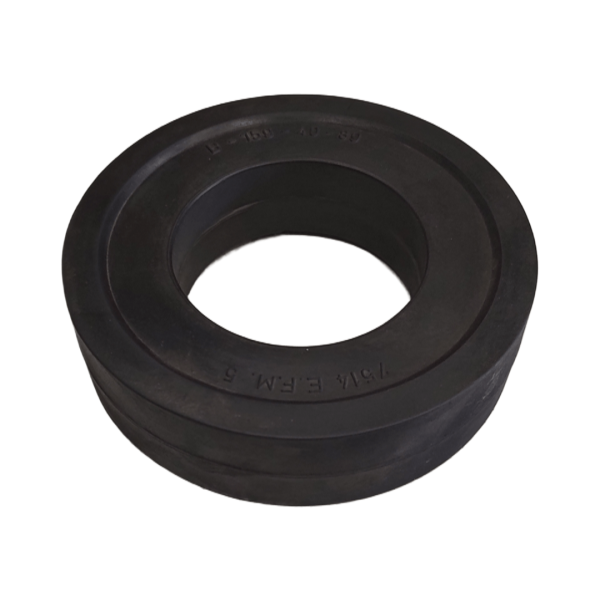 Rubber flat ring for steel roller - Ø89 / Ø159 x 40 mm.