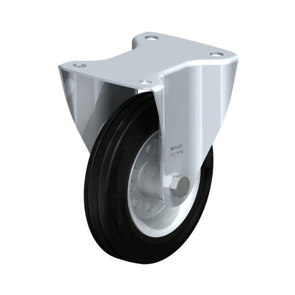 Transport wheels - Fixed - Ø160 mm (Rubber)