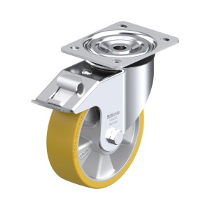 Heavy duty castors - Swivel castors with brake - Ø160 mm (PU)