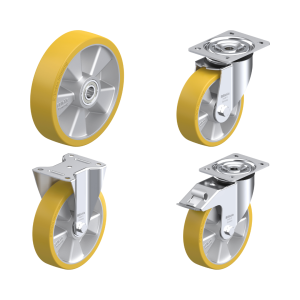 Heavy-duty wheels and castors
