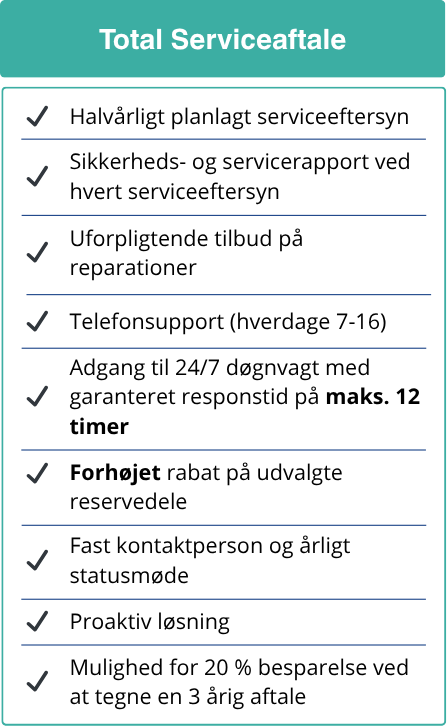 ABC Total Serviceaftale
