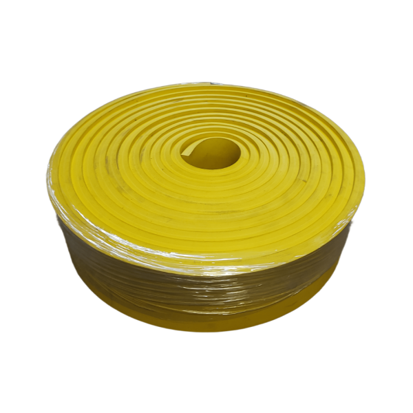 Side skirt - 15 x 120 x 10.000 mm. (Yellow / Shore 90)