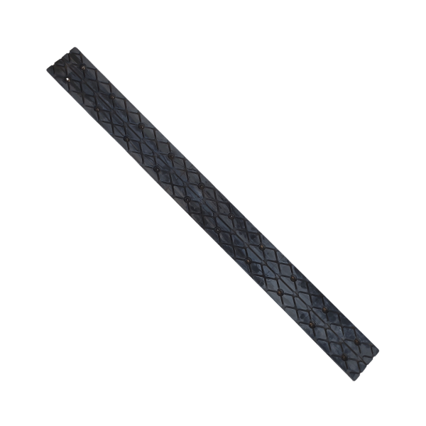 Anti-Slip Pulley Bar – Drum Lagging – Aluminum with Diamond Rubber Coating – 16/20 x 140 x 1500 mm (incl. 20 Screws) - Image 2
