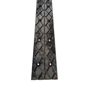 Anti-Slip Pulley Bar – Drum Lagging – Aluminum with Diamond Rubber Coating – 16/20 x 140 x 1500 mm (incl. 20 Screws)
